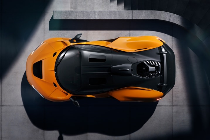 The view from above the McLaren W1
