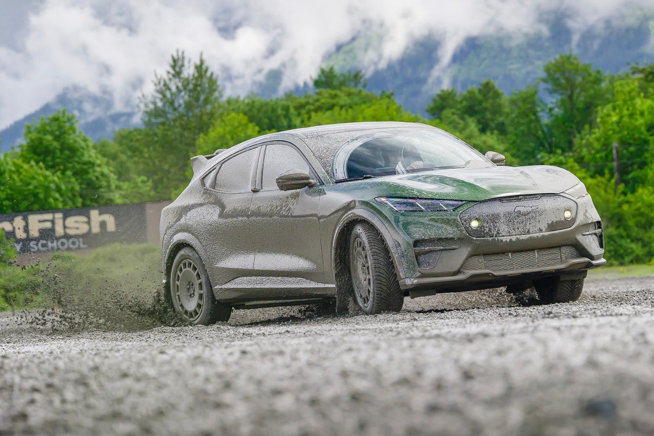 2024 Ford Mustang Mach-E Rally action