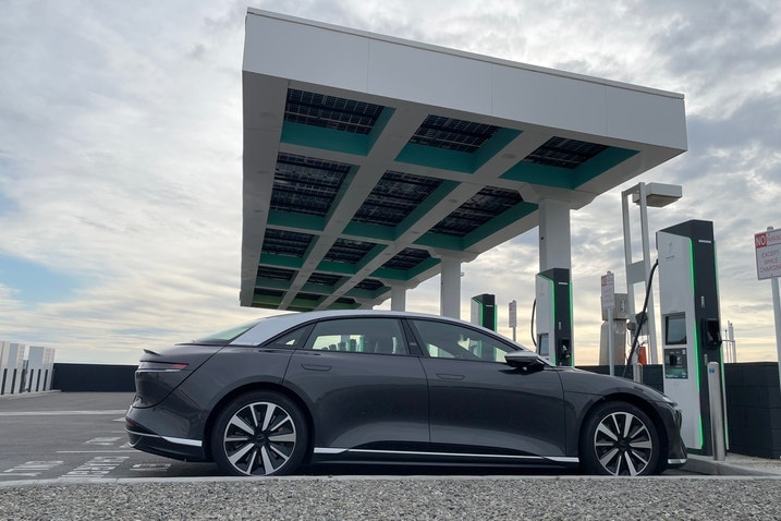 Long-term Lucid Air charging