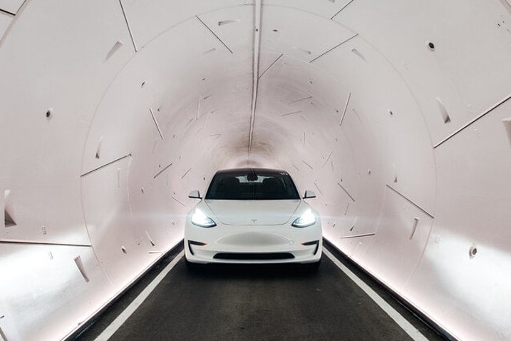 Tesla Model 3 Boring Co. loop in Las Vegas