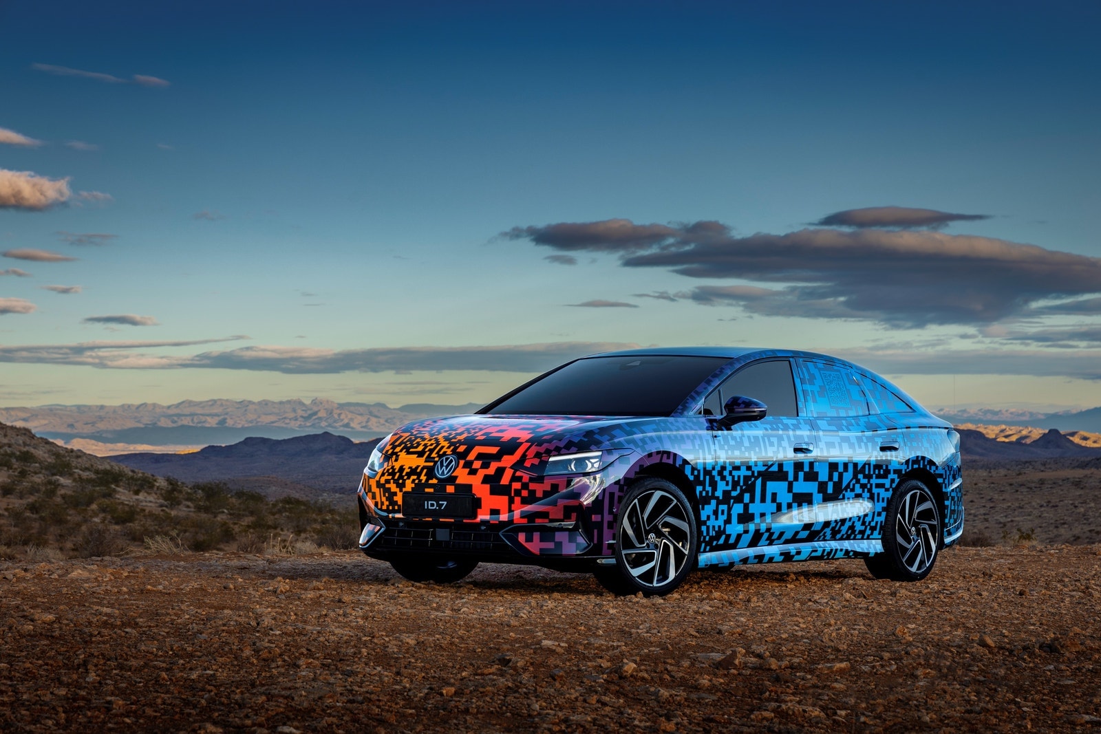 Volkswagen ID.7 camouflaged exterior