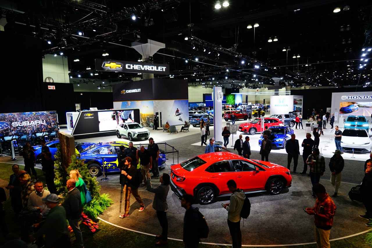 The floor of the LA Auto Show