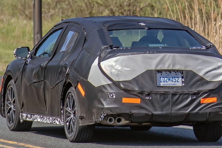 2025 Toyota Camry rear end in spy shot