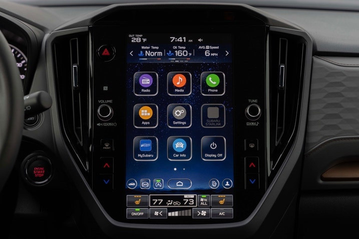 2025 Subaru Forester infotainment screen