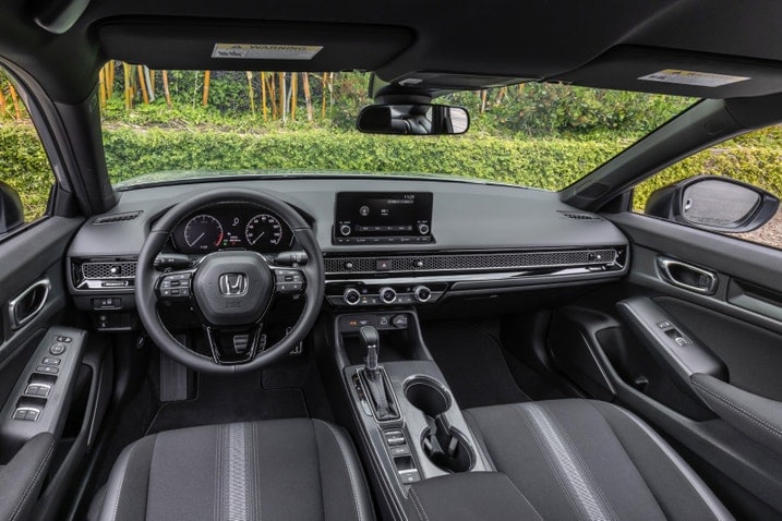 2023 Honda Civic Sport interior showing the dashboard