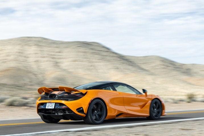 2024 McLaren 750S coupe on the street