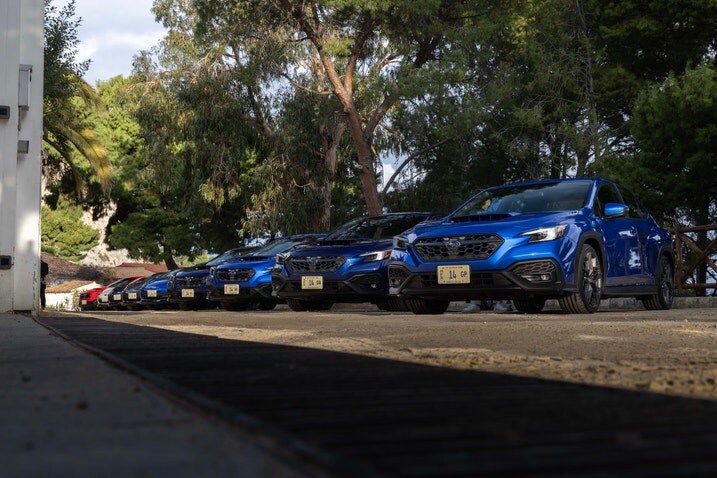 2024 Subaru BRZ tS and WRX TR group photo