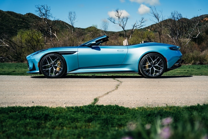 2024 Aston Martin DB12 Volante profile top down