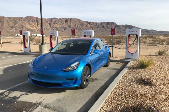 2017 Tesla Model 3 charging