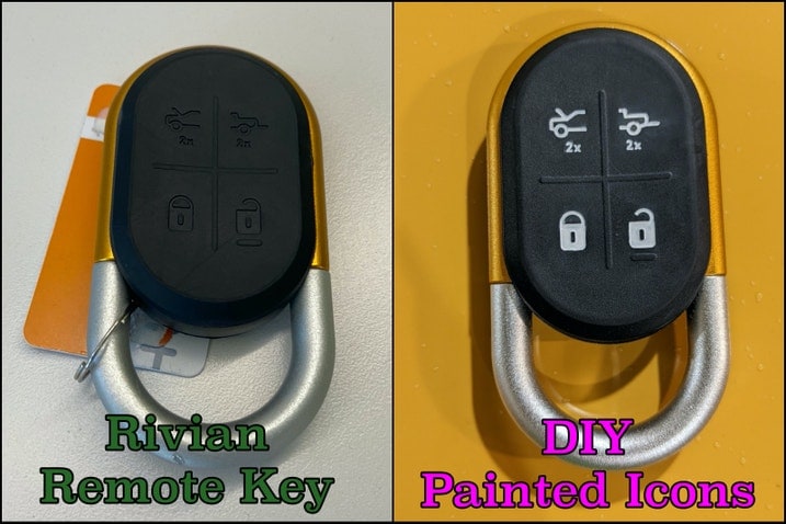 Rivian R1T painted key fob