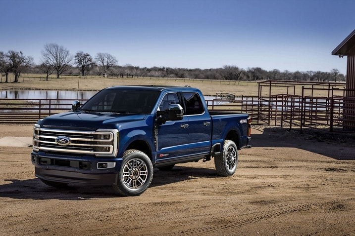 F-350 Platinum In Antimatter Blue
