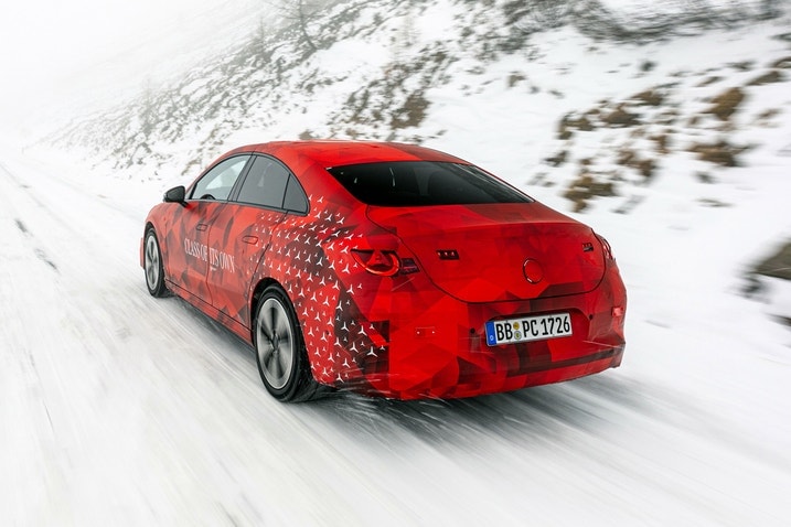 2026 Mercedes-Benz CLA prototype driving