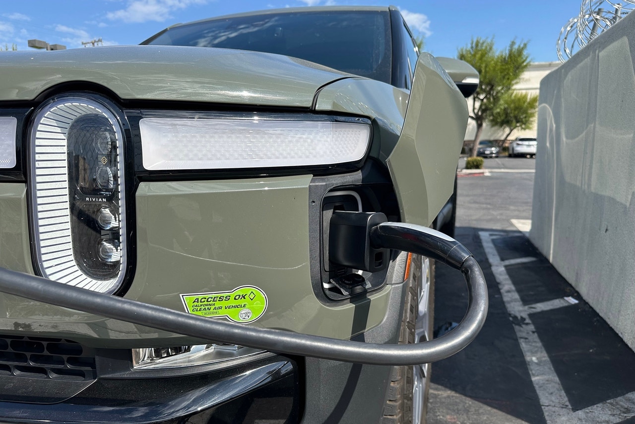 Rivian R1T with NACS adapter