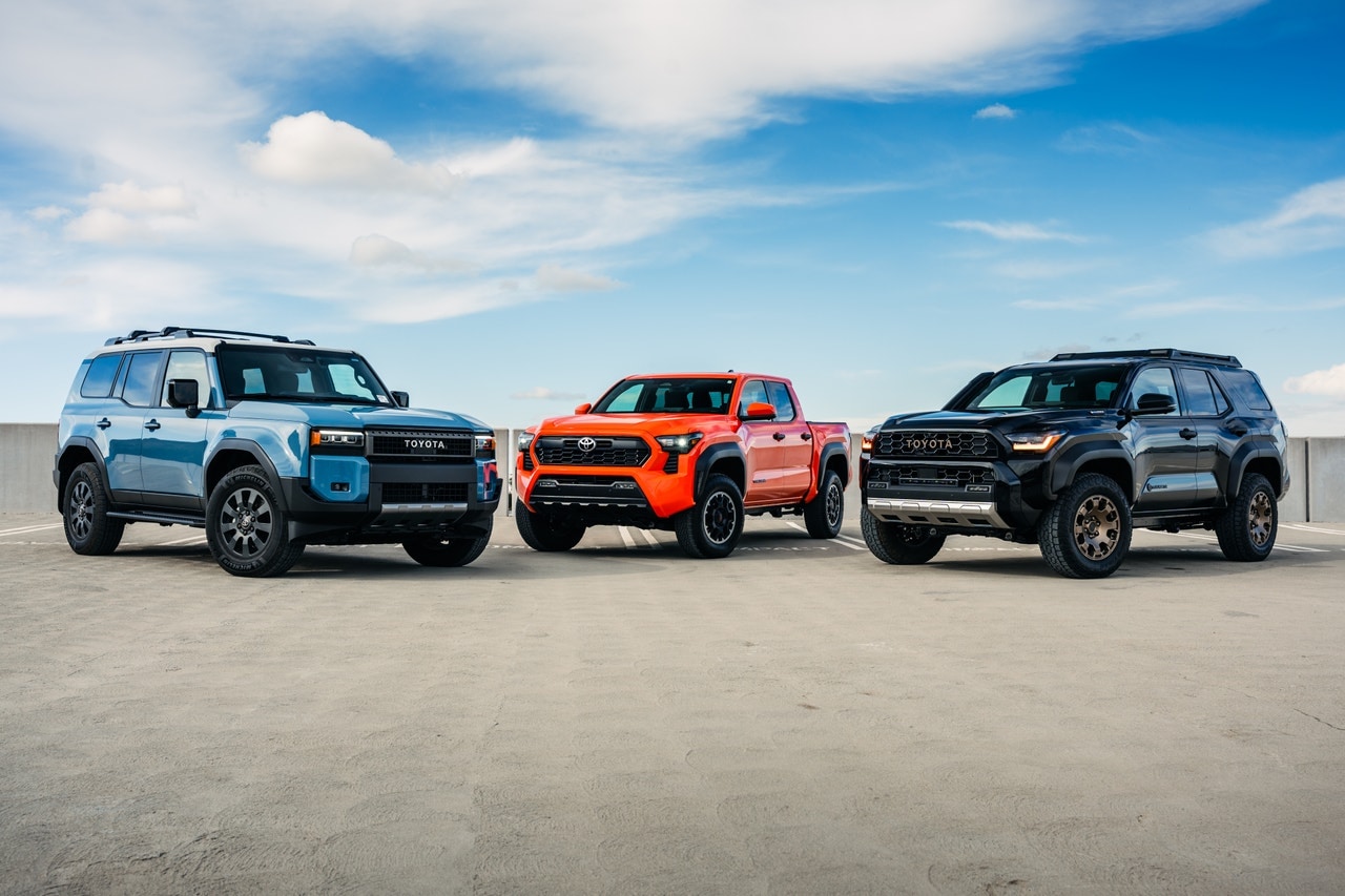 Toyota 4Runner vs. Toyota Land Cruiser vs. Toyota Tacoma hero