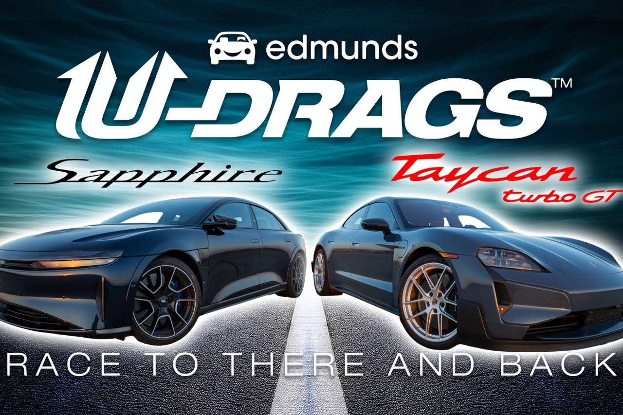 Edmunds U-Drags: Lucid Air Sapphire vs. Porsche Taycan Turbo GT