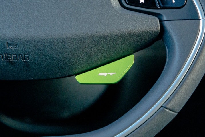 2023 Kia EV6 GT steering wheel detail