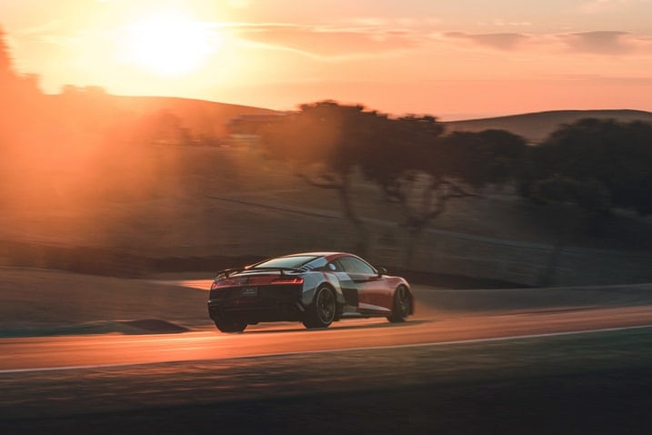 2023 Audi R8 at Laguna Seca rear