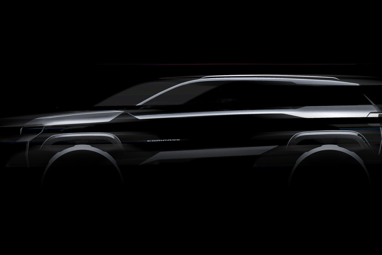 2026 Jeep Compass teaser side profile