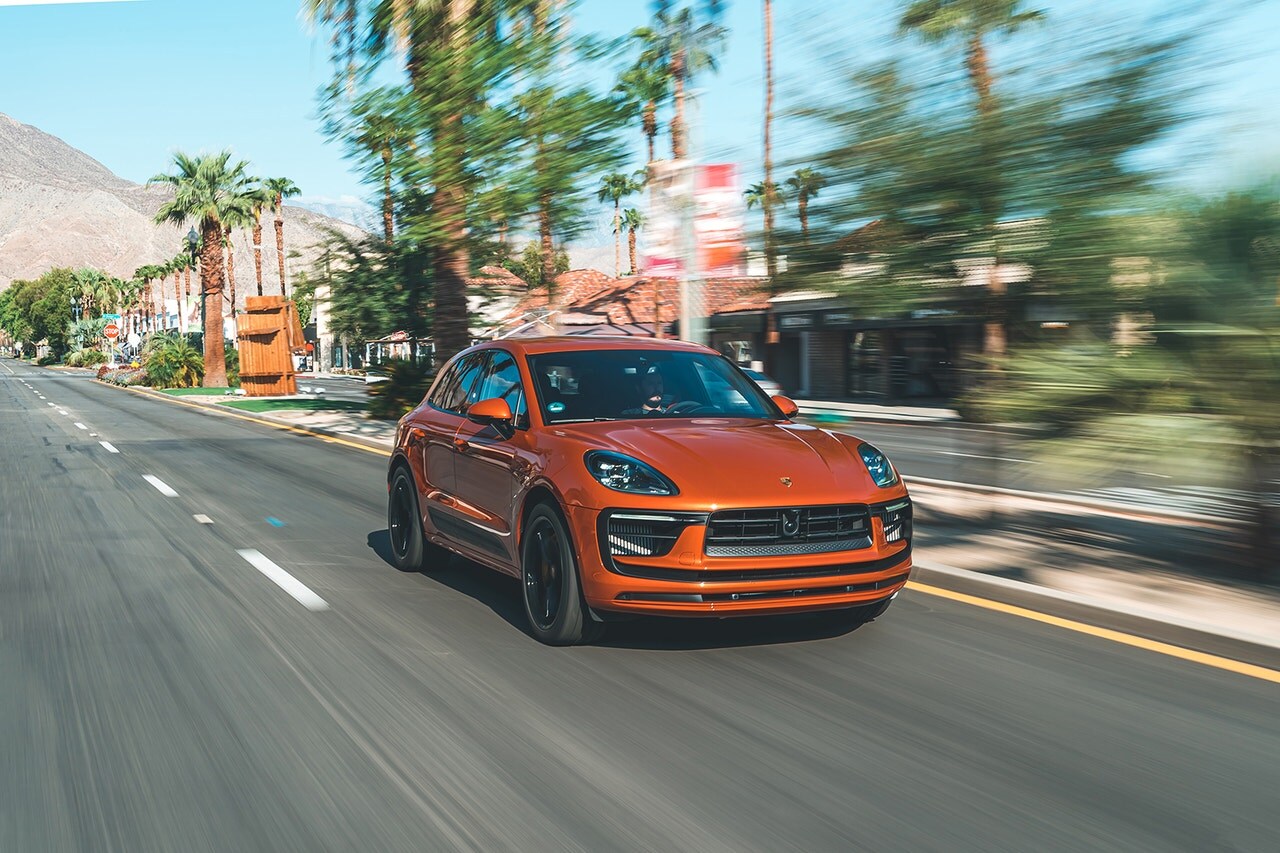 2022 Porsche Macan front three-quarters