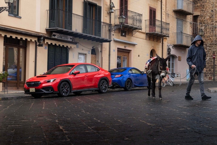 2024 Subaru BRZ tS and WRX TR group photo