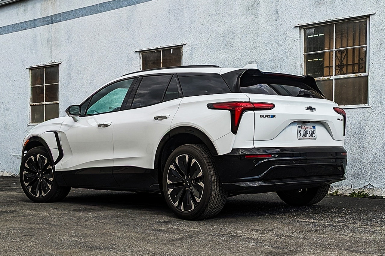 Chevy Blazer EV rear three-quarter