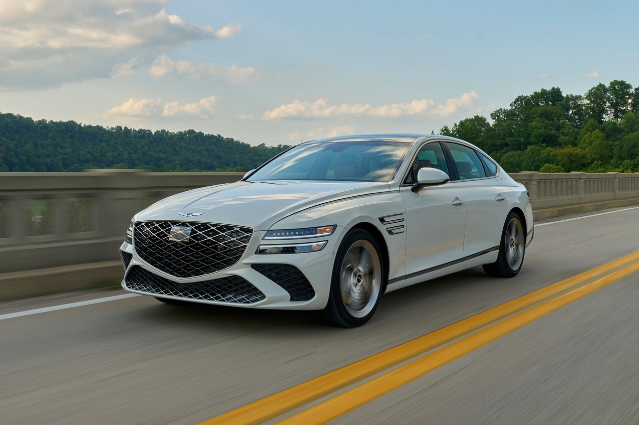 2025 Genesis G80 driving