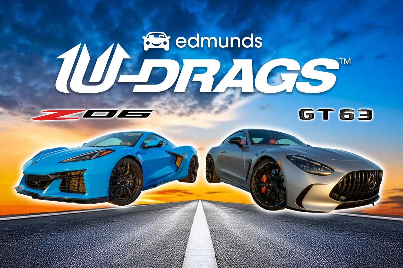Edmunds U-Drags: Chevy Corvette Z06 vs. Mercedes-AMG GT 63