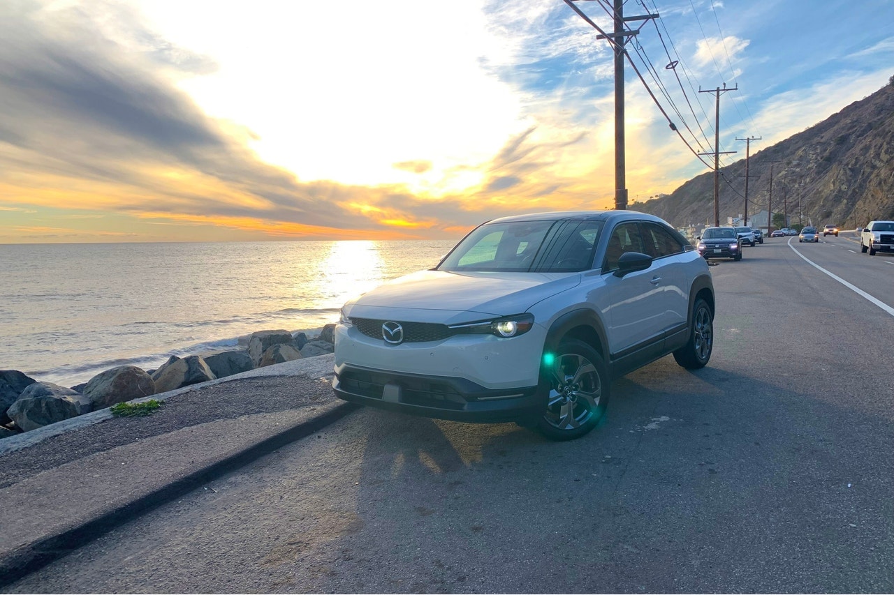 2022 Mazda MX-30 front three-quarters