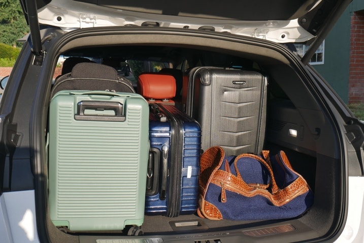 Six suitcases in Nautilus cargo area