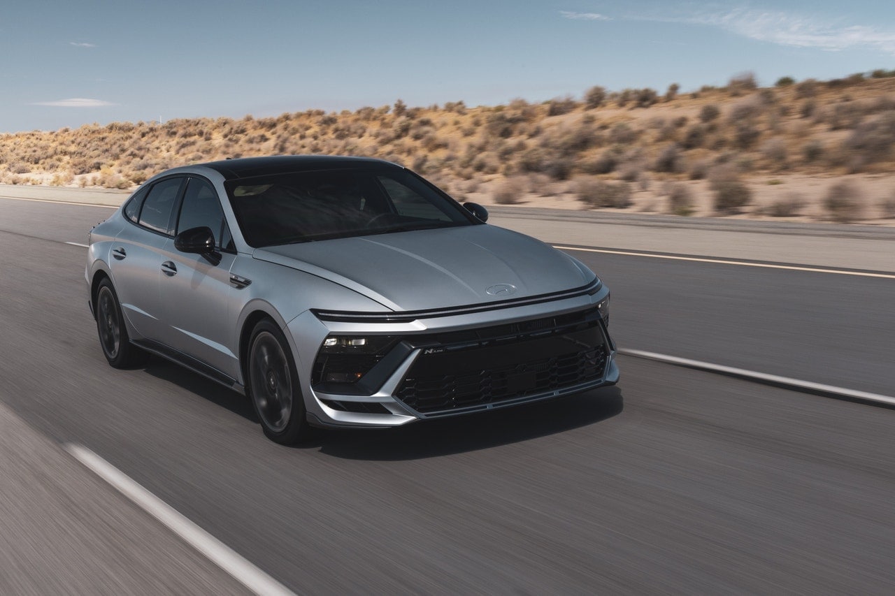 2024 Hyundai Sonata N Line on the road