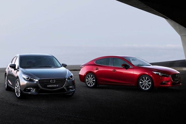 2017 Mazda 3 models shown