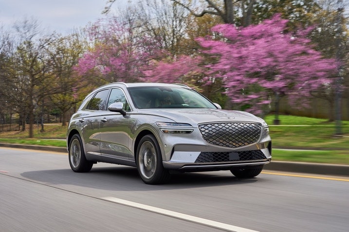 Genesis Electrified GV70 on the road