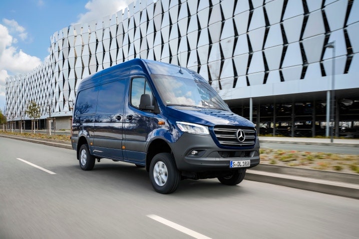 2025 Mercedes-Benz eSprinter front three-quarter