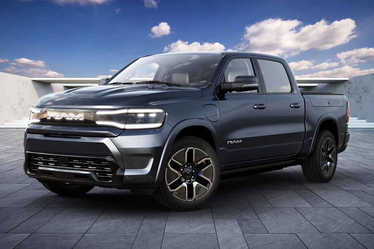 2026 Ram 1500 Rev EV front 3/4