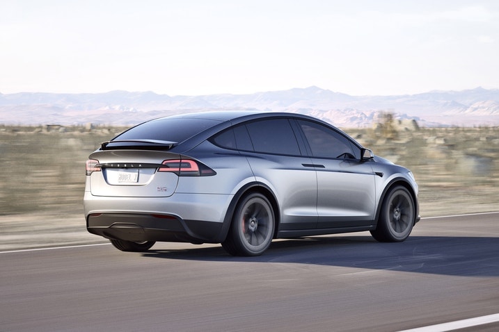 2024 Tesla Model X driving
