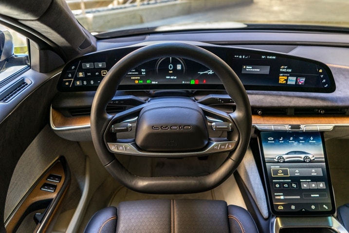 2023 Lucid Air Grand Touring interior