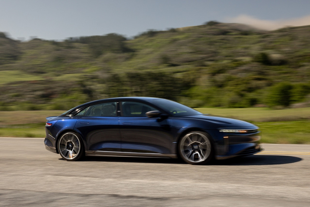 2024 Lucid Air Sapphire driving