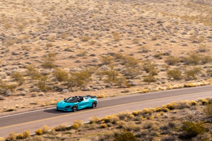 2024 McLaren 750S Spider driving