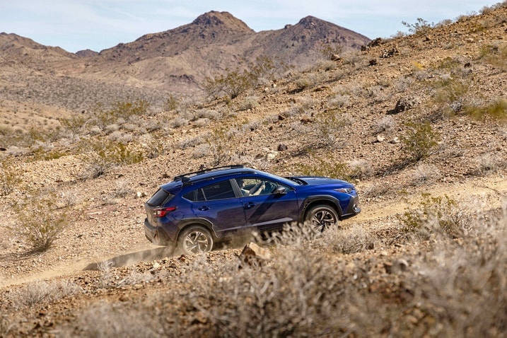 2024 Subaru Crosstrek driving uphill
