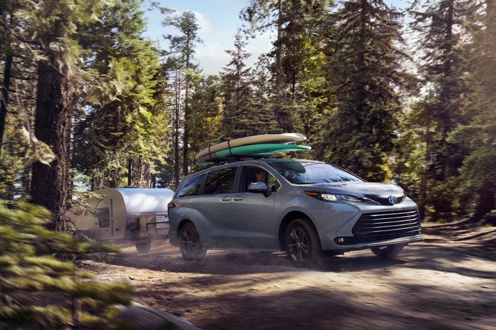 2024 Toyota Sienna Woodland in a wooded area