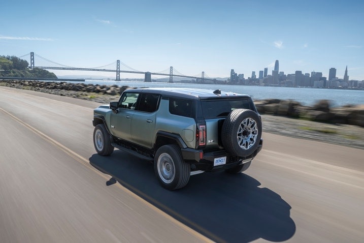 2024 GMC Hummer EV SUV on the road