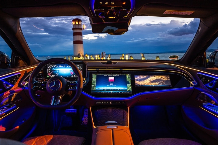 2024 Mercedes-Benz E-Class dashboard, including Superscreen