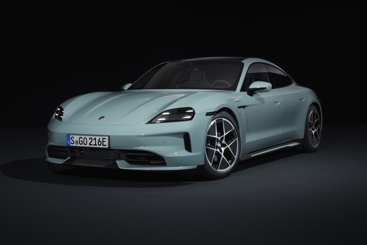 2025 Porsche Taycan front 3/4