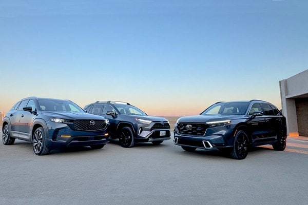 Honda CR-V vs. Mazda CX-50 vs. Toyota RAV4: The Hybrid SUV Showdown