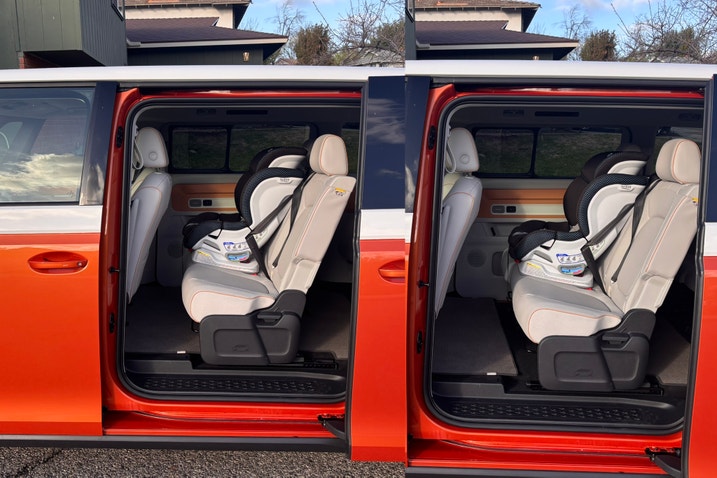 Second row sliding distance in VW ID Buzz