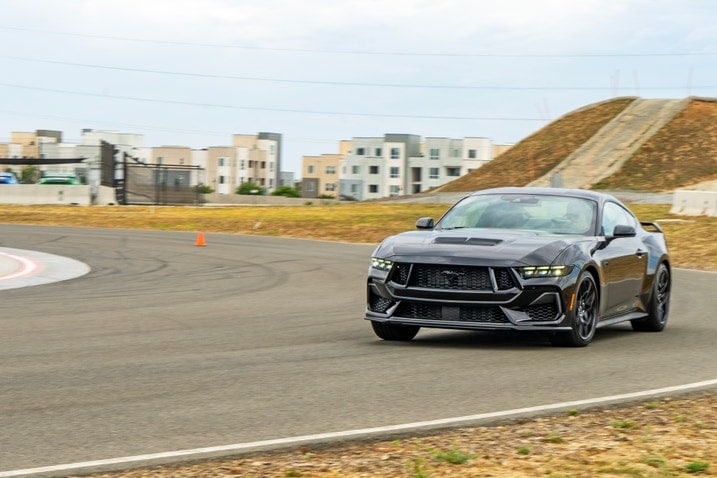 2024 Ford Mustang GT front on track