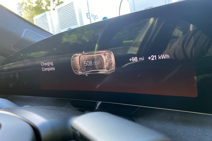2022 Lucid Air instrument panel