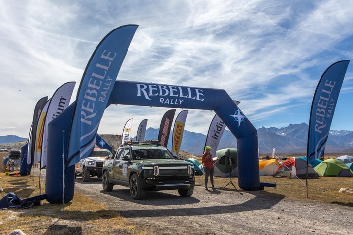 Rivian R1T front Rebelle Rally