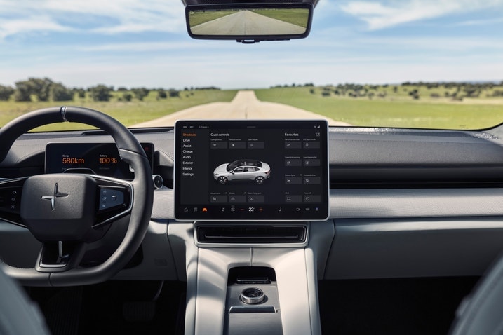 2025 Polestar 4 infotainment