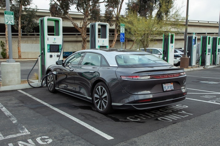 2022 Lucid Air Grand Touring charging